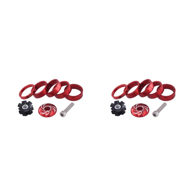 Eigraketly CANSUCC 8 unids/set aleación bicicletas de montaña auriculares espaciador portátil Universal antioxidante al aire libre ciclismo Type6 NO6