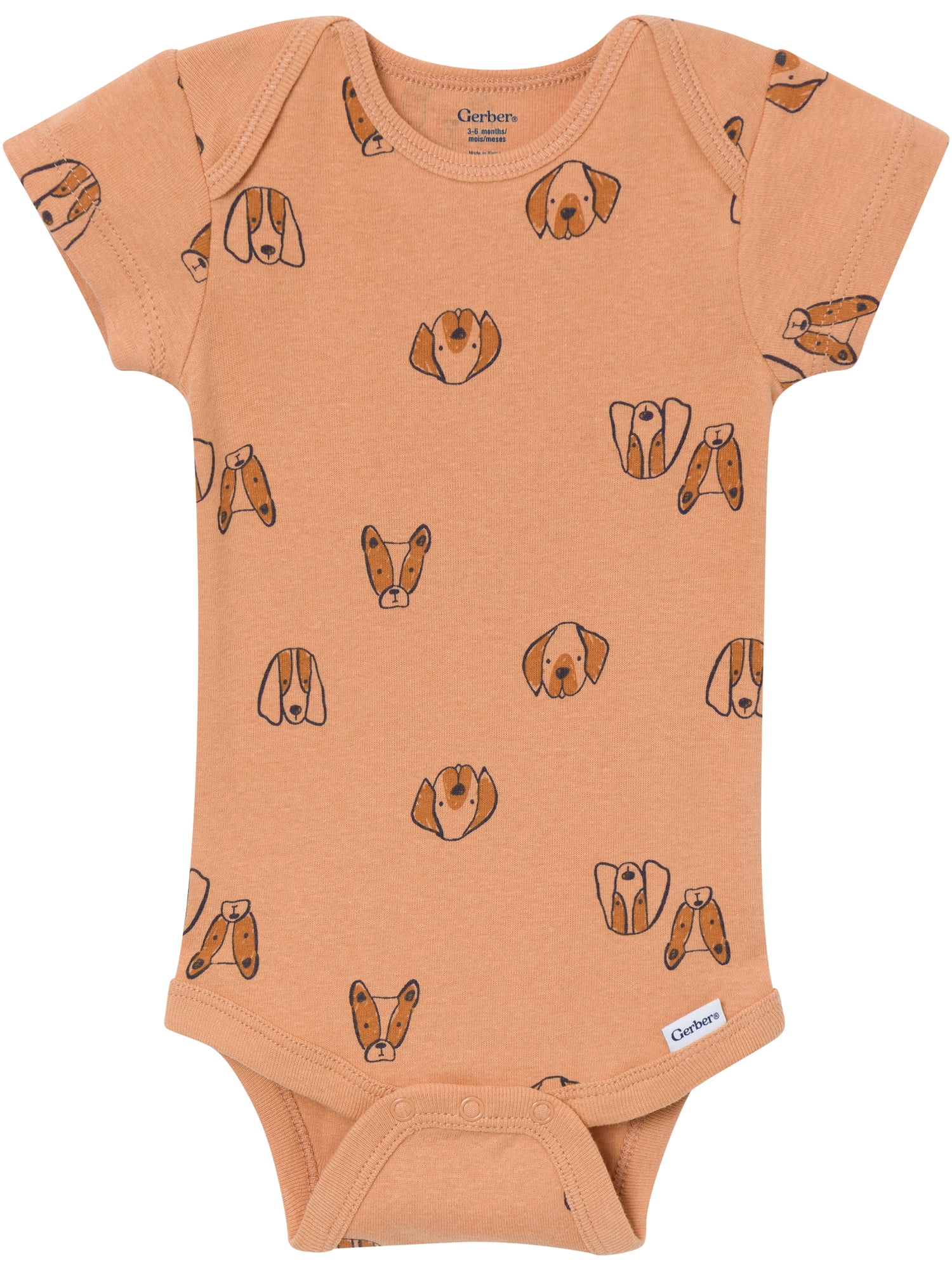 Gerber Baby Neutral Short Sleeve Onesies, 8-Pack, Sizes 0/3 Newborn - 12 Months