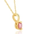 thumbnail image 3 of Pompeii3 1/4Ct Pink Diamond Solitaire Pendant 14k Yellow Gold 18" Necklace Lab Grown, 3 of 3