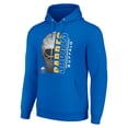 thumbnail image 2 of Men's Starter Royal Buffalo Sabres Half Helmet Fleece Pullover Hoodie, 2 of 3