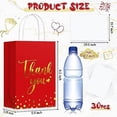 thumbnail image 3 of 30 PcsThank You Gift  30 PcsThank You Gift Bags with Tissue Paper Gold ThankYouWedding Bags with Handle for GraduationBusinessShoppingWedding Shower Party Favors(Red), 3 of 7