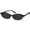 Black/Gray, variant on Trendy Oval Cat Eye Sunglasses for Women Men Retro 90s Narrow Frame Sun Glasses UV400 Protection Shades(Brown/Coffee)