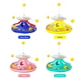 thumbnail image 3 of Interactive Cat Food-Dispensing Turntable Toy with Wobble Track Design, Made of ABS Material, Available in Dark Blue, Lake Blue, Pink, and Yellow Options, 3 of 6