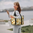thumbnail image 5 of Travel Duffle Bag Classical Cute Sunflower Travel Tote Bags Carry on Luggage Waterproof Weekender Bags with Top Handle Adjustable Shoulde Strap for Travel Gym, 5 of 5
