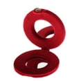 thumbnail image 3 of 1 Pieza Lindo Bolsillo Plegable De dos cara Maquillaje Espejo Cosmético rojo, 3 of 7