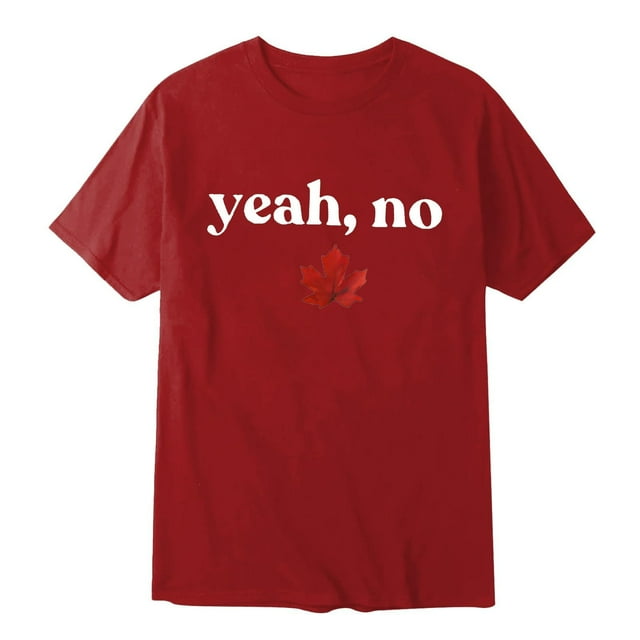 T-shirt pour Hommes Canada Drapeau Canadien Manches Courtes Feuille d'Érable Tee Hauts Col Rond Chemises de Vacances Hommes