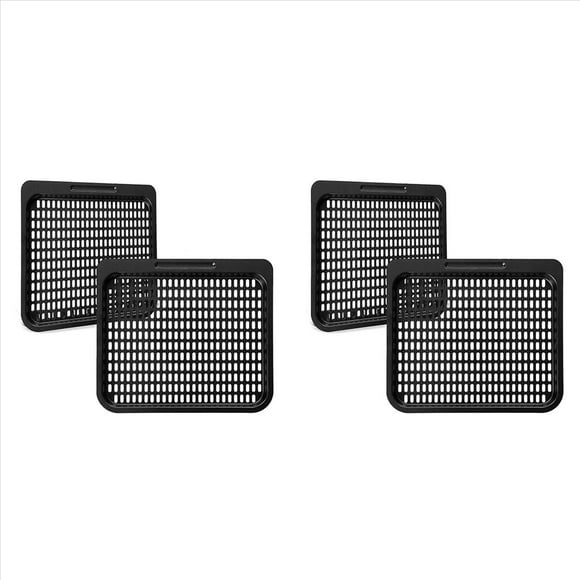 4PCS Replacement, 10 QT Mesh Rack Accessories , Oven, Dishwasher Safe (10 QT),4 x Cooking Tray,Black