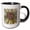 Black/White, variant on 3drose, Alabama Territory Tree the Southern Longleaf Pine, 11oz Mug