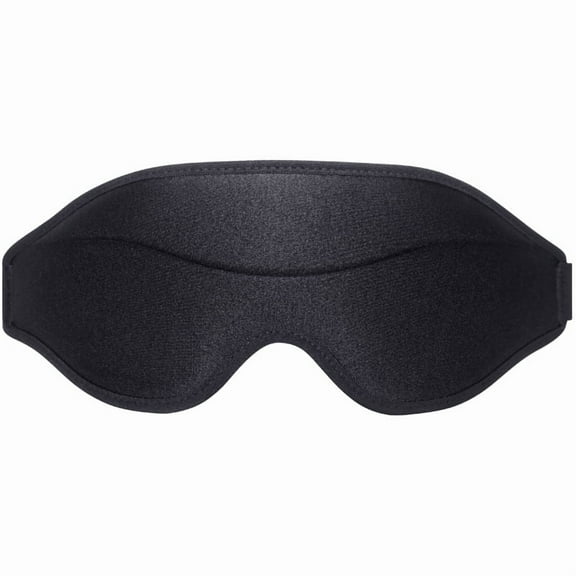 Total Blackout 3D Sleeping Mask, Super Lightweight & Silky Soft Eye Mask for Sleeping, Fully Adjustable Fit for Home, Office, Traveling, Meditation, （black）