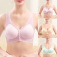 thumbnail image 5 of NIEWTR Bras for Seniors New Front Closure Bras for Older Women, Bra for Women Front Closure No Underwire Bra(Purple,3XL), 5 of 8