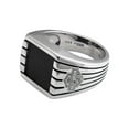 thumbnail image 2 of Harley-Davidson Men's Bar & Shield Steel Lines Ring, Silver Stainless Steel (13), Harley Davidson, 2 of 2
