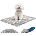 thumbnail image 1 of Lit pour Chien Réversible (Chaleur & Refroidissement) Tapis de Caisse Lavable en Machine pour Petits à Grands Chiens de 25lbs à 110lbs pour Petits à XXX-Grands Chiens, 1 of 6
