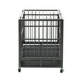 thumbnail image 4 of Walnest 48"H Heavy Duty Dog Cage W/Tray,Folding Kennel  Dog Crate with Double Door Large Pets Playpen, 4 of 9