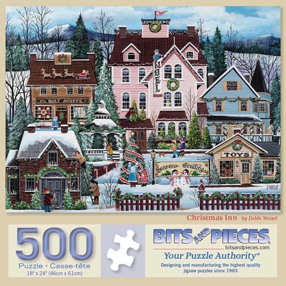 Bits and Pieces Jigsaw Puzzles for Adults Colorful Seasons 500 Piece 3 Pack 18" x 24"