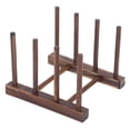 thumbnail image 4 of Dish Drying Rack, Wooden Dish Rack Drying Rack  For Cutting Board For Bowl For Tray For Cup 4 Column Carbon Burning,6 Column Carbon Burning, 4 of 8