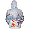 thumbnail image 2 of Hello Winter Pomeranian Football Snowman Welcome Snowy Morning All Over Print 3D Hoodie Unisex Merch Hoodies Pom Dog Lover Gifts - 01012, 2 of 6