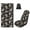 Black and White-Skull Sun, variant on Kuiaobaty Eagle Star Print Car Seat Towel Covers Front Seats 60 x 33 Inch Sweat Towels for Car Seats with Storage Bag Multi-Purpose Towel(Hot Yoga, Gym, Sports Accessories)