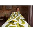 thumbnail image 6 of Yibo Pickle Blanket and Throw Cucumber Funny Food Blanket for Women Men Kids Adults Cozy Flannel Bed Blanket Home Couch Dorm Sofa Kids Size, 6 of 7