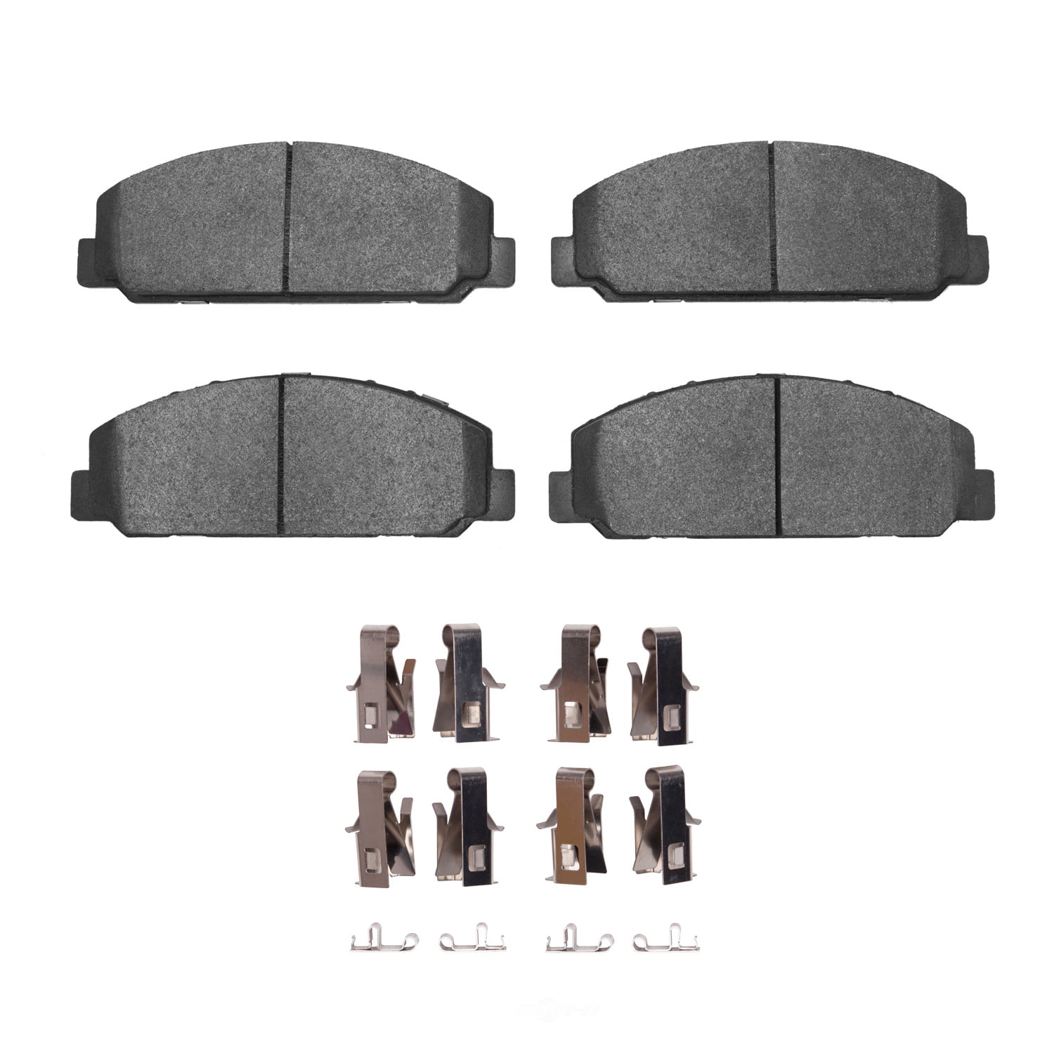 Dynamic Friction Company 1551-0827-01 DFC 5000 Advanced Brake Pads - Semi Metallic and Hardware Kit