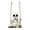 White, variant on Happydeer Skeleton And Ghost Cat Figurine Halloween Swing Skeleton Ornament Gothic Hanging Decoration for Car Rearview Mirror Home Halloween Party Decor (White)