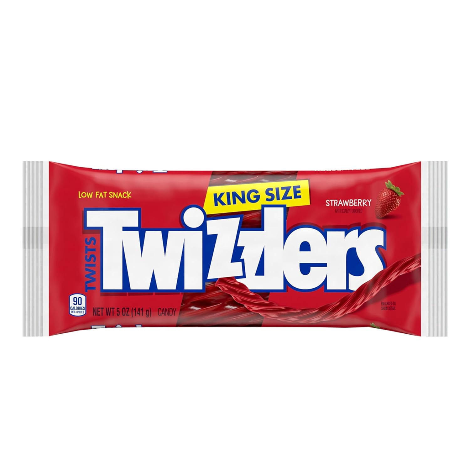 TWIZZLERS Twists Strawberry King Size, Candy Bags, 5 oz (15 Count)