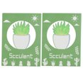 thumbnail image 4 of Book End, Pair Cartoon Pattern Book Stopper  For Books/Movies/CDs/Video Games Ice Cream,Watermelon,Succulent,Daisy,Sakura, 4 of 8