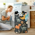 thumbnail image 5 of Yayeee Freestanding Laundry Hamper with Handle Collapsible Large Storage Basket for Clothes, Cartoon Dinosaur, 5 of 7