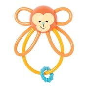 Manhattan Toy Zoo Animal Winkel Monkey Multicolor Rattle & Sensory Teether for Baby and Toddler