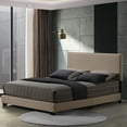 thumbnail image 4 of ACME Leandros Queen Bed in Beige, 4 of 5