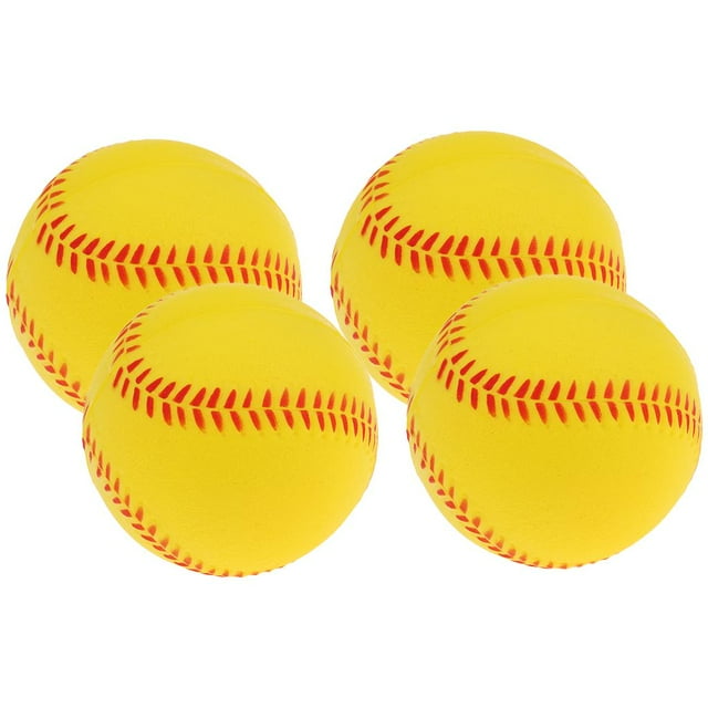 4x Béisbol de seguridad de 9 pulgadas Entrenamiento de ejercicios de béisbol PU suave