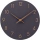 thumbnail image 1 of Reloj elegante sin marco, movimiento de cuarzo silencioso, reloj de pared de estilo moderno que funciona con pilas con movimiento de barrido para espacios decorativos del hogar (negro, 30 cm), 1 of 5