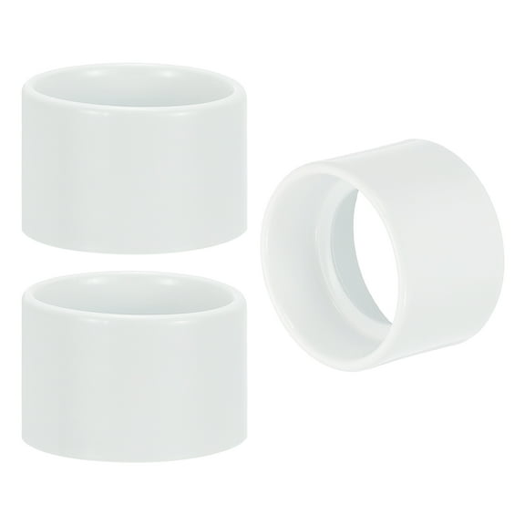 Uxcell Light Socket Shade Ring, 35 mm Metal Hanging Lamp Holder Parts, White 3Pcs