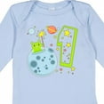 thumbnail image 4 of Inktastic Cute First Birthday Alien in Space Boys or Girls Long Sleeve Baby Bodysuit, 4 of 5