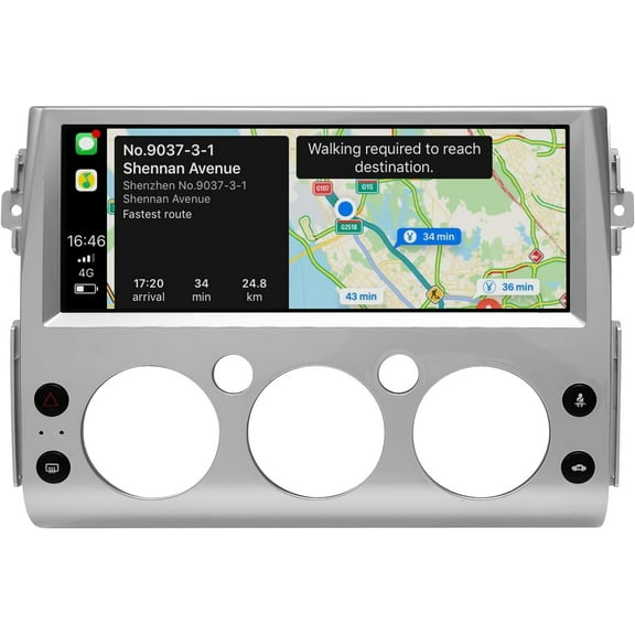 Android 13 Carplay Car Radio GPS 12.3" For Toyota FJ CRUISER 2006-21 Octa Core DSP Stereo