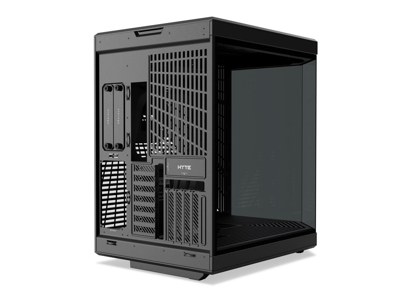 HYTE Y70 CS-HYTE-Y70-B Dual Chamber Mid-Tower ATX Case with PCIe 4.0 Express Riser Cable Included, Black