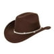 thumbnail image 4 of Sombrero de vaquero occidental, accesorio novedoso para disfraz, ligero, informal, de ala grande, estilo jazz. Café estilo C, 4 of 9