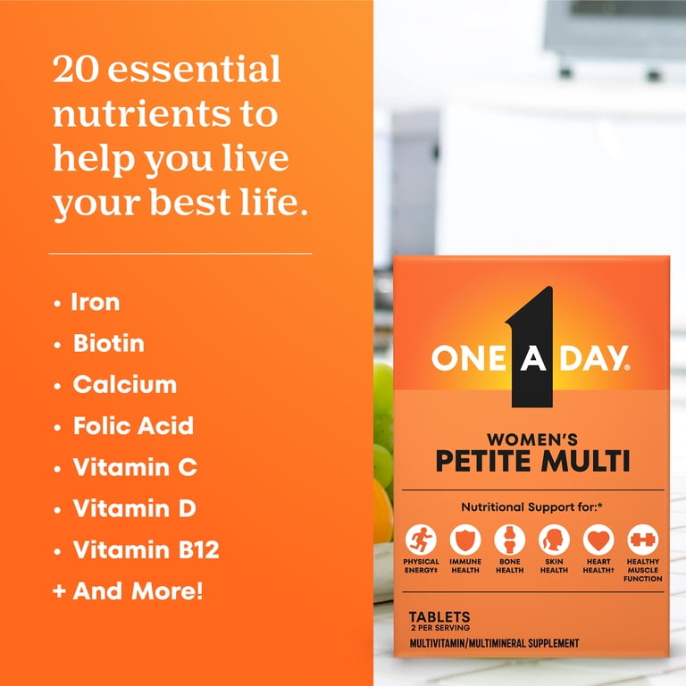 One A Day Women's Petites Multivitamin Tablets, 160 Ct photo 4
