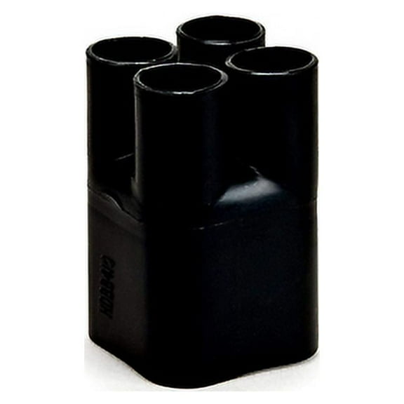 3M Heat Shrinkable Cable Breakout Boot HDBB-430-1-250, black, 4-way outlet