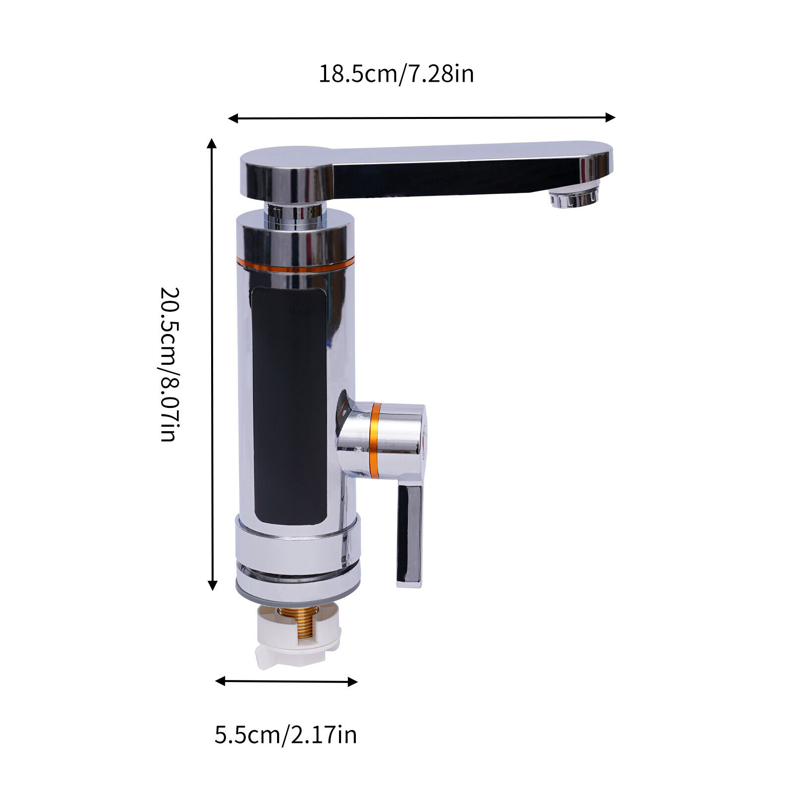 110V Electric Instant Hot Water Heater Shower Kitchen Tap Faucet Digital Display LED Digital Display Electric Heater Rotatable Instant Water Heating Tap Faucet Digital Display