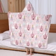 thumbnail image 5 of Princess Castle Cloud Pattern Hooded Bath Towel，60"x35" for Ages 3 To 12 Kids, Quick Dry Lightweight Soft Microfiber Hood Beach Towel Cover Up for Kids, 5 of 7