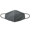 thumbnail image 6 of AeraVida Reusable Blue Black Gray Cotton Fabric Washable Fashionable Masks Set of 3, 6 of 8
