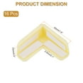 thumbnail image 2 of Uxcell Protecteurs d'Angle 16 Pcs Protecteurs d'Angle de Table Garde d'Angle de Meuble et Pare-Chocs de Bords (en L, Jaune), 2 of 6