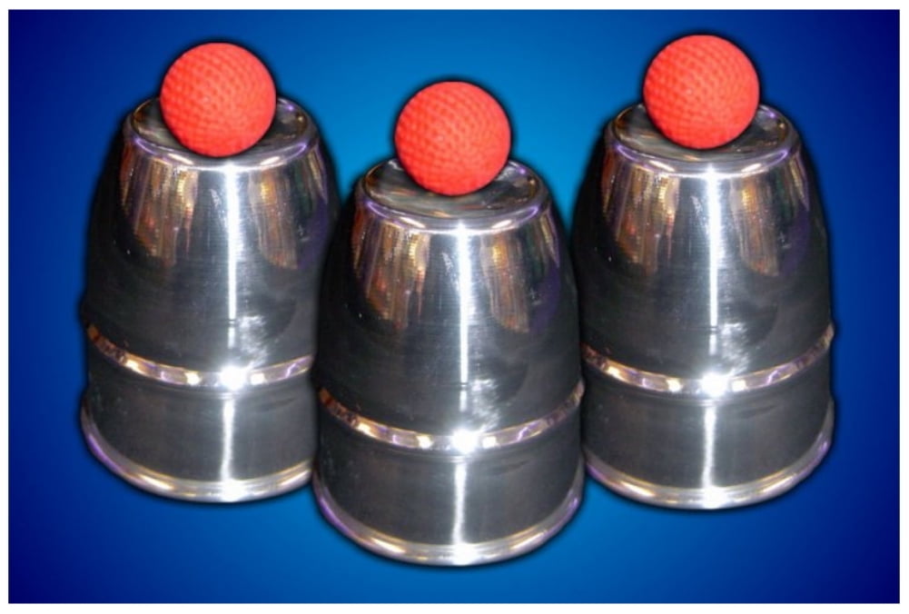 cups and balls magic trick cups and balls magic trick