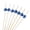 Blue, variant on Pekkaxy 100 Pcs Pearl Cocktail Picks, 4.7 Inch Long Bamboo Fancy Toothpicks for Appetizers, Decorative Valentines Baby Shower Holiday Party Food Drink Garnish Fruit Skewer Sticks 100 Counts