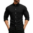 thumbnail image 2 of Elastic Shirt New Men's Business and Leisure Long Sleeved Shirt Slim Fit Professional Dress Best-selling Seasonal Style, 2 of 4