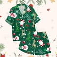 thumbnail image 5 of Hpapadks Baby Pajamas Christmas Collar Short Sleeve Pajama Set Button Down Pjs for Girls D 4-5 Years, 5 of 5