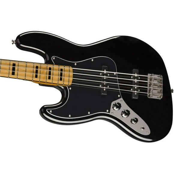 Fender - Squier Classic Vibe 70s Jazz Bass, negro, zurdo, diapasón de arce