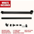 thumbnail image 4 of SecurityMan Sliding Door Security Bar – Adjustable Child Lock for Patio Doors, Sliding Glass, Windows – Fits 18.75"-51.1", Black Steel, 4 of 7