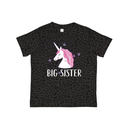 

Inktastic Big Sister Unicorn Gift Toddler Toddler Girl T-Shirt