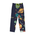 thumbnail image 4 of Sigee Space Print Men's Pajama Pants - Soft Lounge Sleep Bottoms with Elastic Waistband and Pockets-XX-Large, 4 of 9